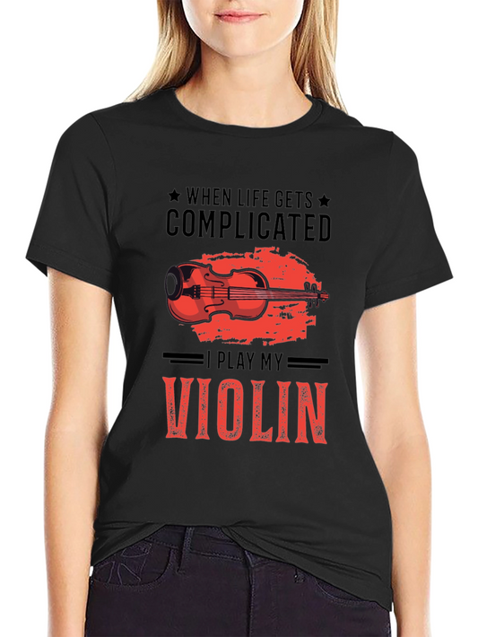 Complicated Life Violin T-Shirt