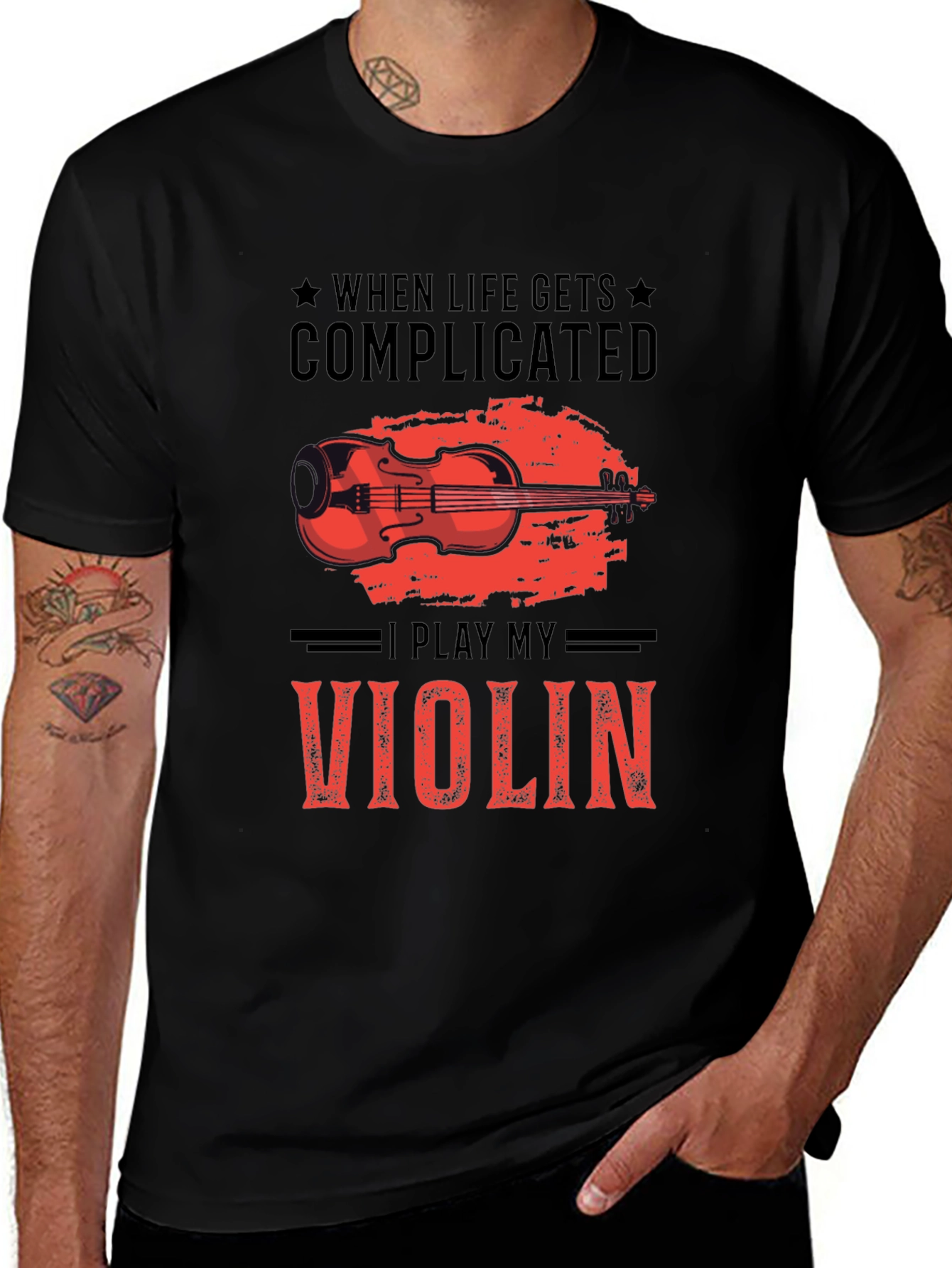 Complicated Life Violin T-Shirt