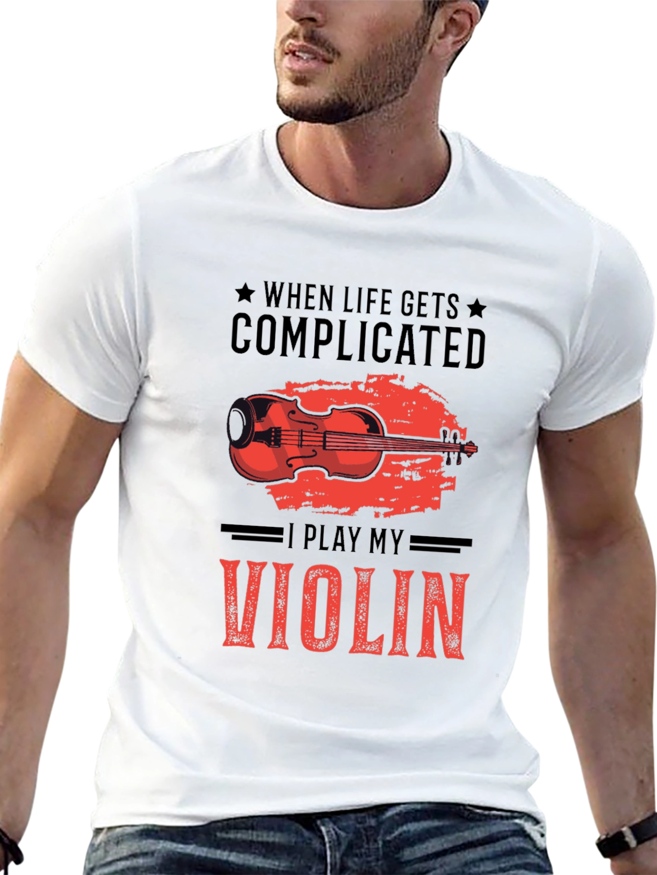 Complicated Life Violin T-Shirt