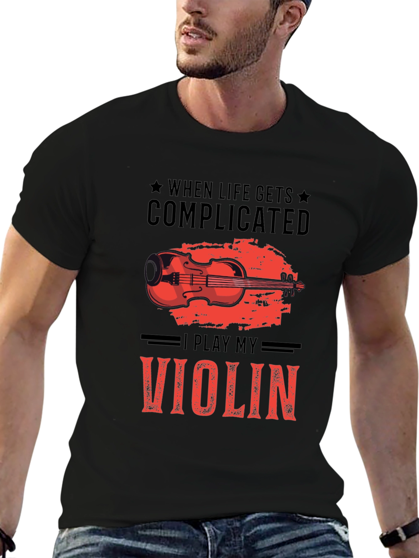 Complicated Life Violin T-Shirt