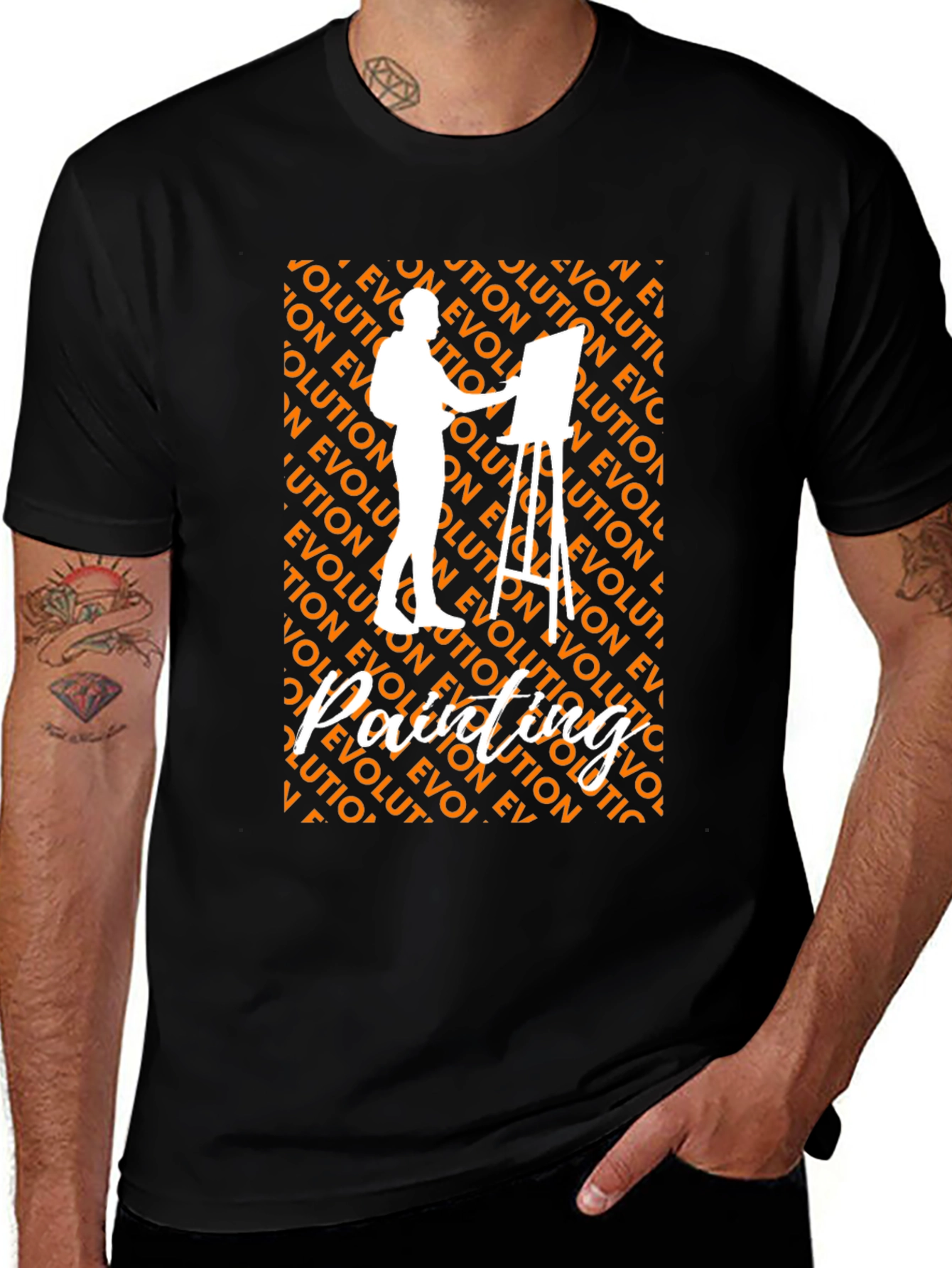 Evolution of Painting Artist Graphic Tee