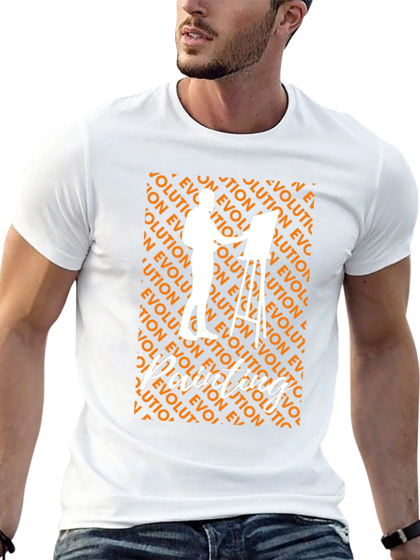 Evolution of Painting Artist Graphic Tee