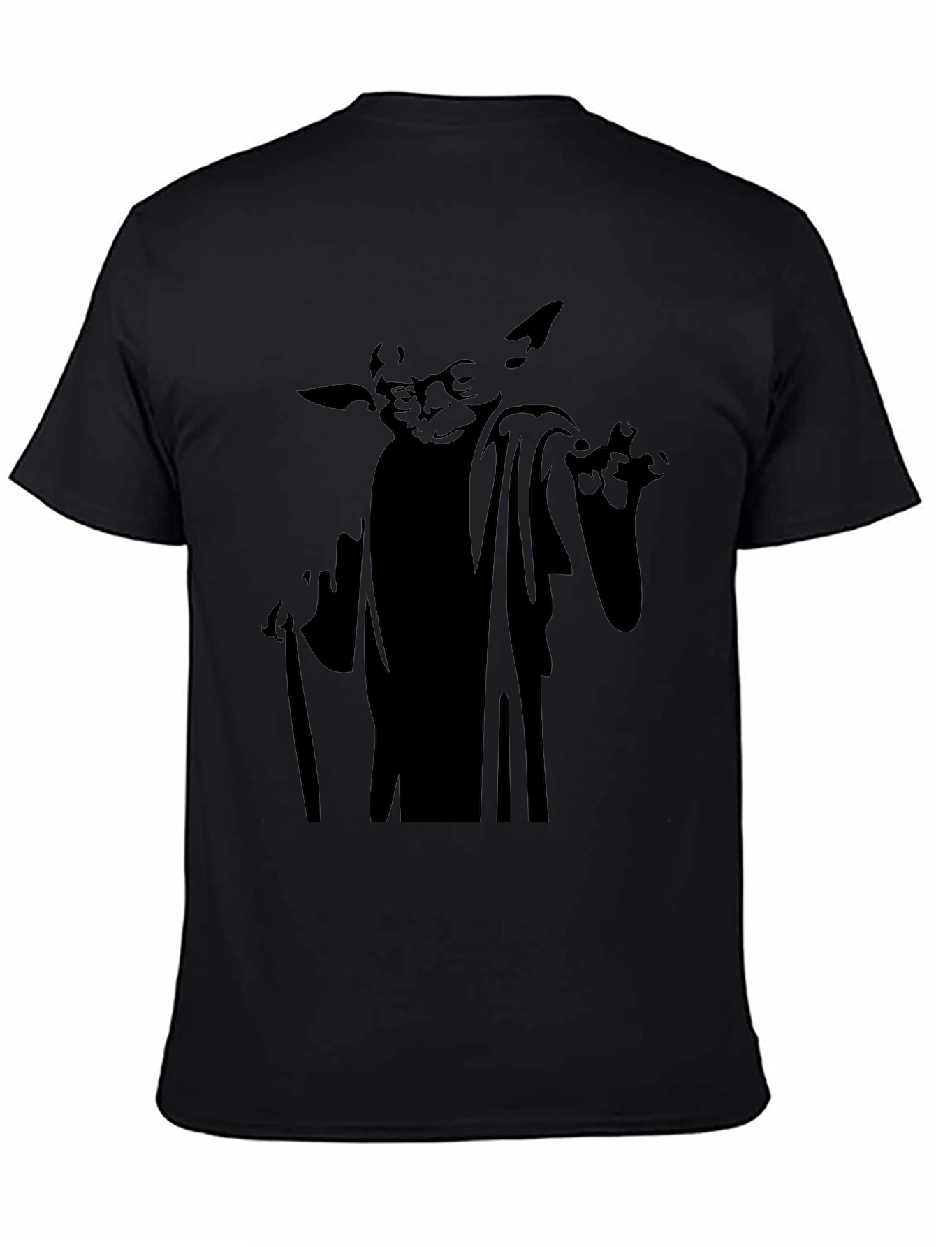 Yoda Graphic Black T-Shirt