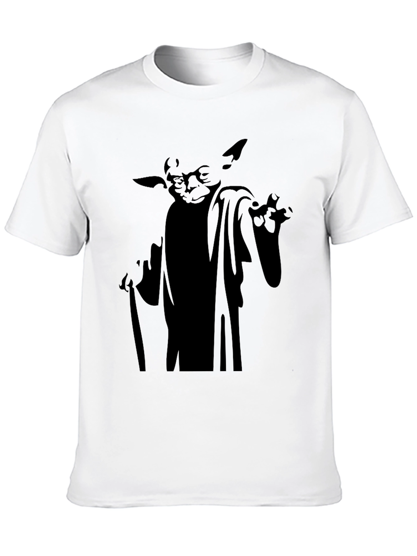 Yoda Graphic Black T-Shirt