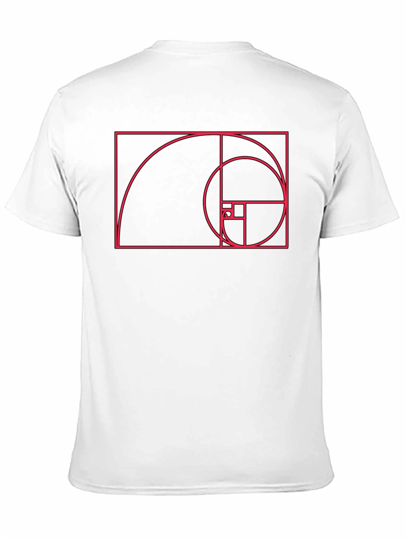 Golden Ratio Spiral Graphic T-Shirt - Black