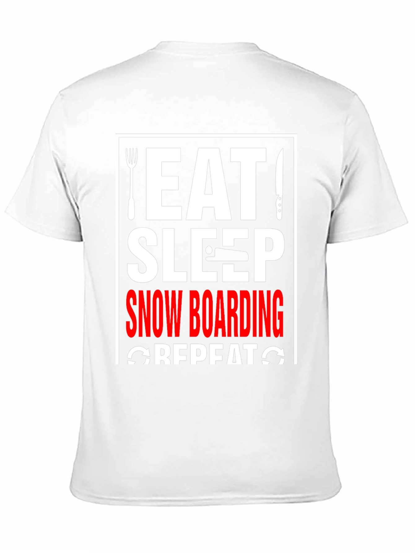 Eat Sleep Snowboarding Repeat Graphic Tee