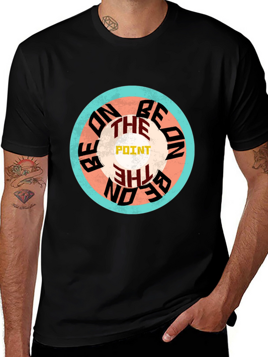 Be On The Point Graphic Tee - Stylish Black T-Shirt