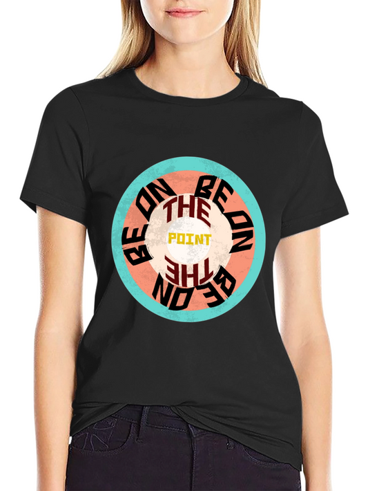 Be On The Point Graphic Tee - Stylish Black T-Shirt