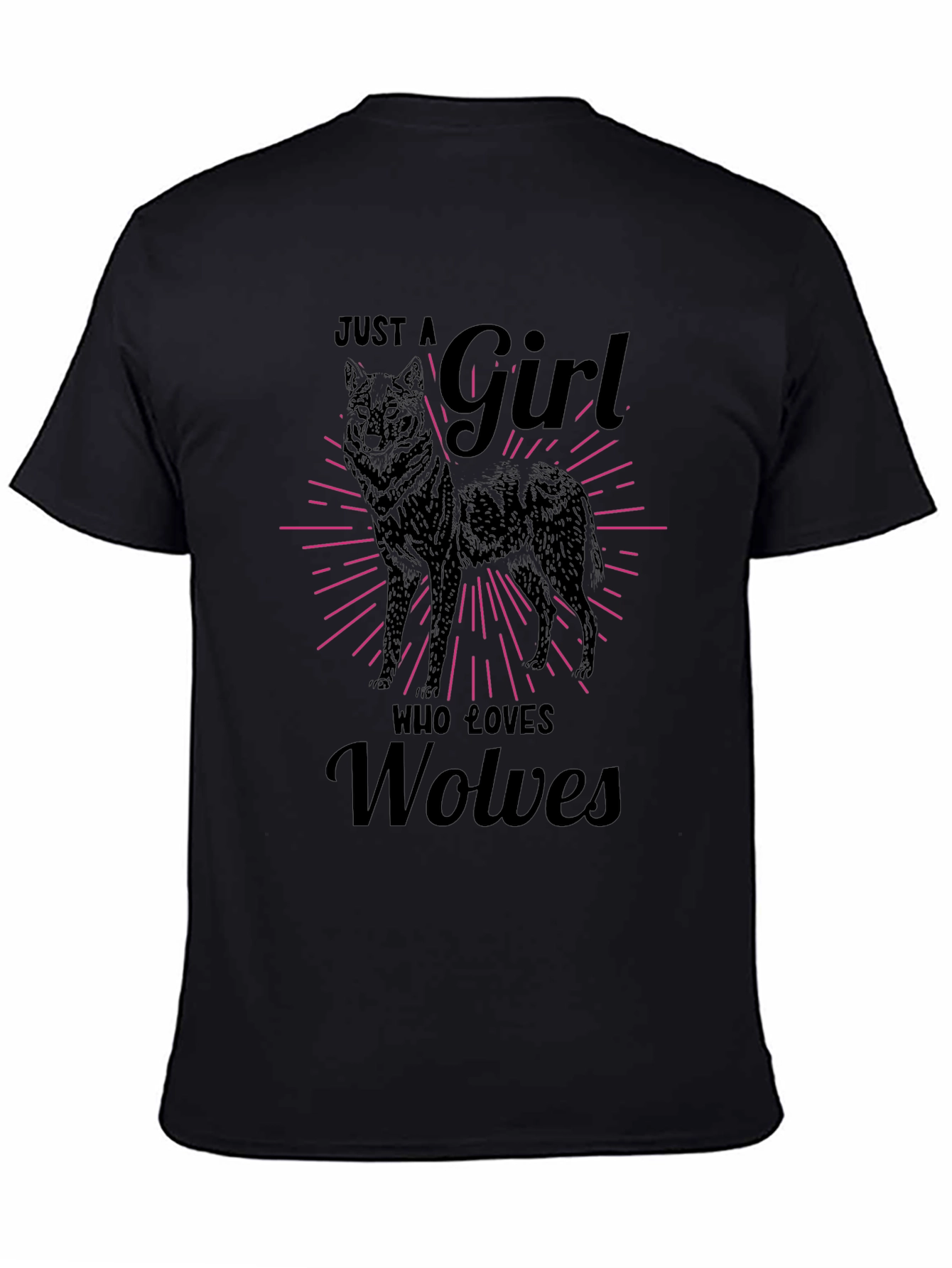 Just a Girl Who Loves Wolves T-Shirt