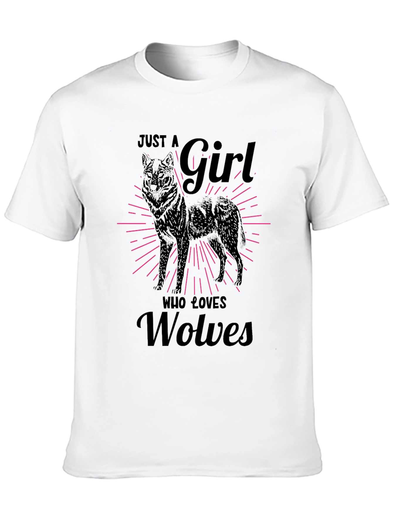 Just a Girl Who Loves Wolves T-Shirt