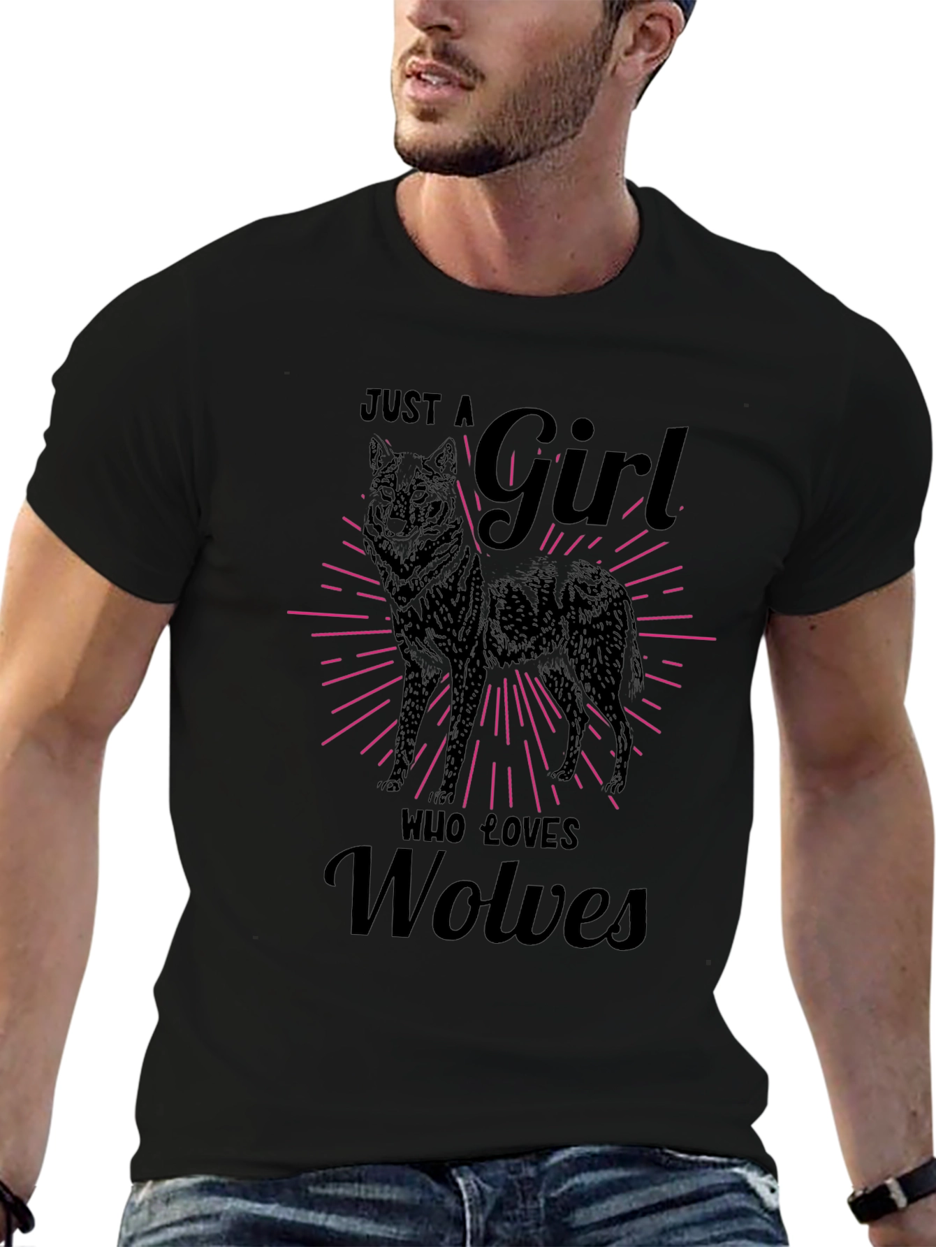 Just a Girl Who Loves Wolves T-Shirt