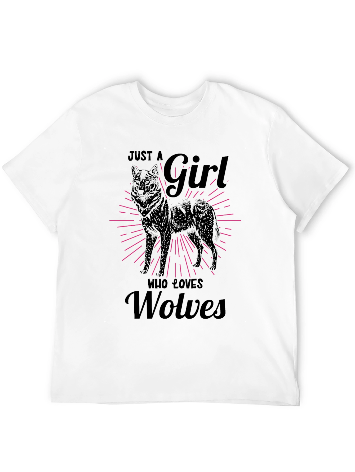Just a Girl Who Loves Wolves T-Shirt