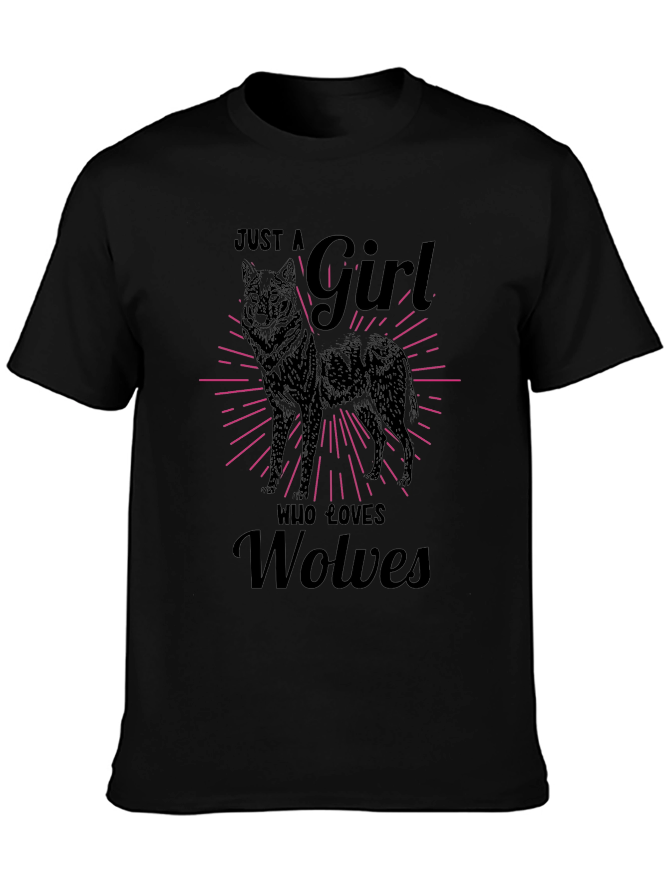 Just a Girl Who Loves Wolves T-Shirt