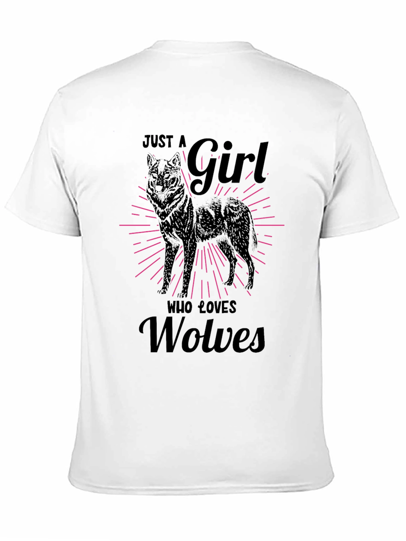 Just a Girl Who Loves Wolves T-Shirt