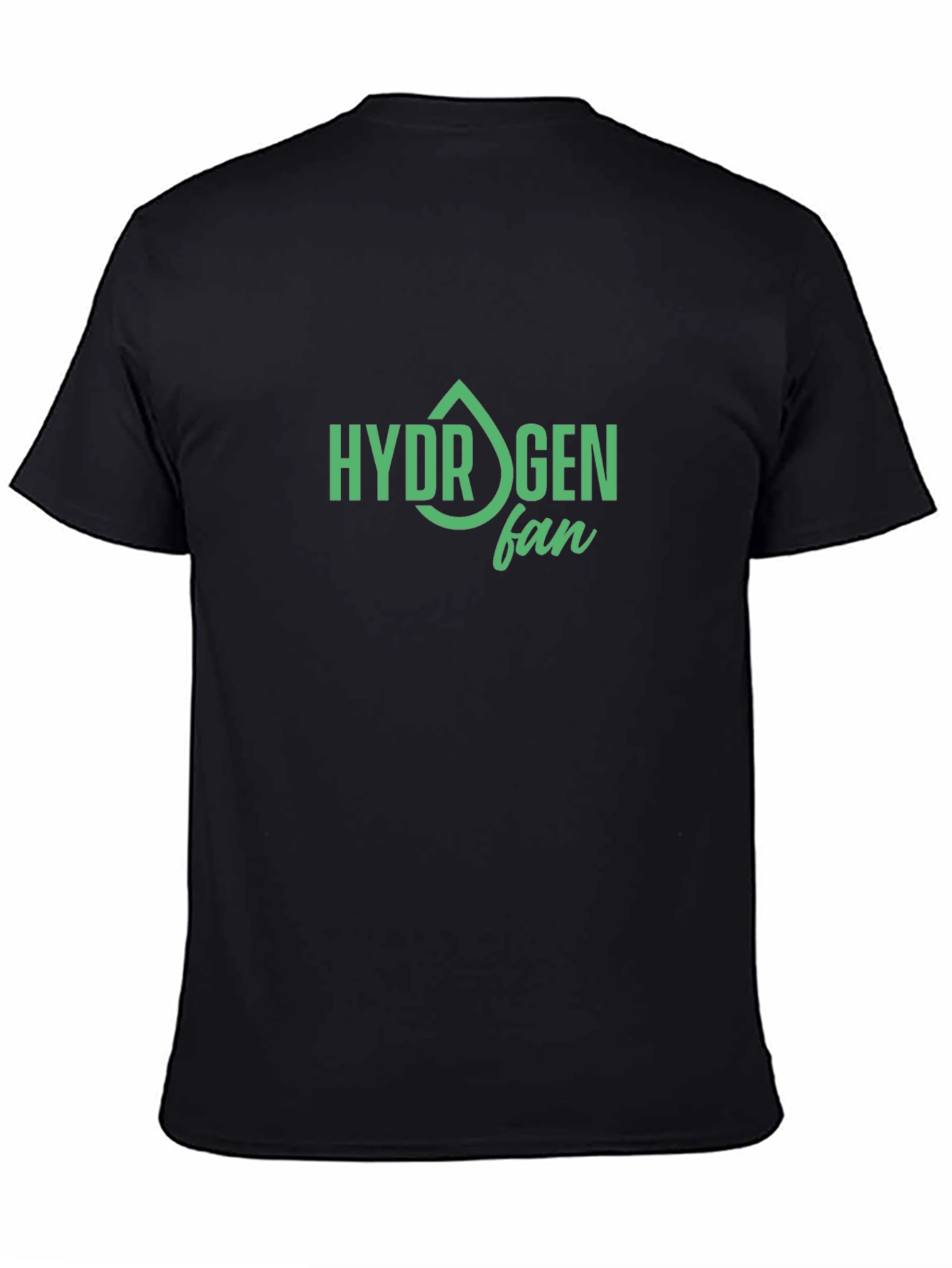 Hydrogen Fan Graphic Tee - Black Cotton T-Shirt