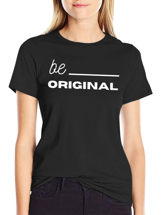 Be Original Black Graphic Tee