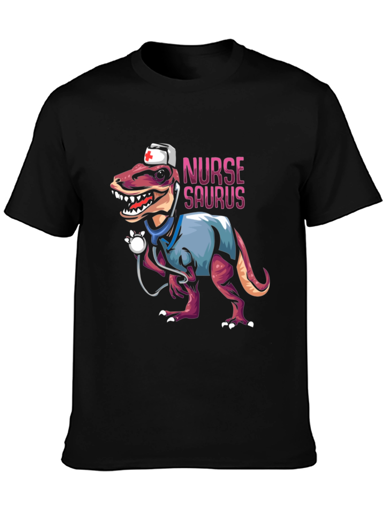 Nurse Saurus T-Shirt Funny Dino Nursing Tee