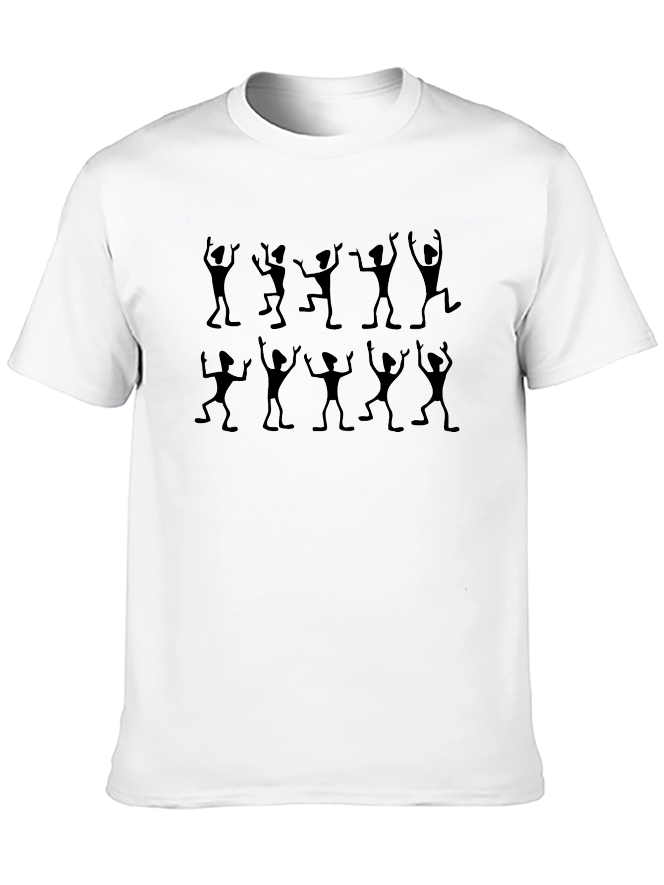 Dancing Figures Black Graphic Tee