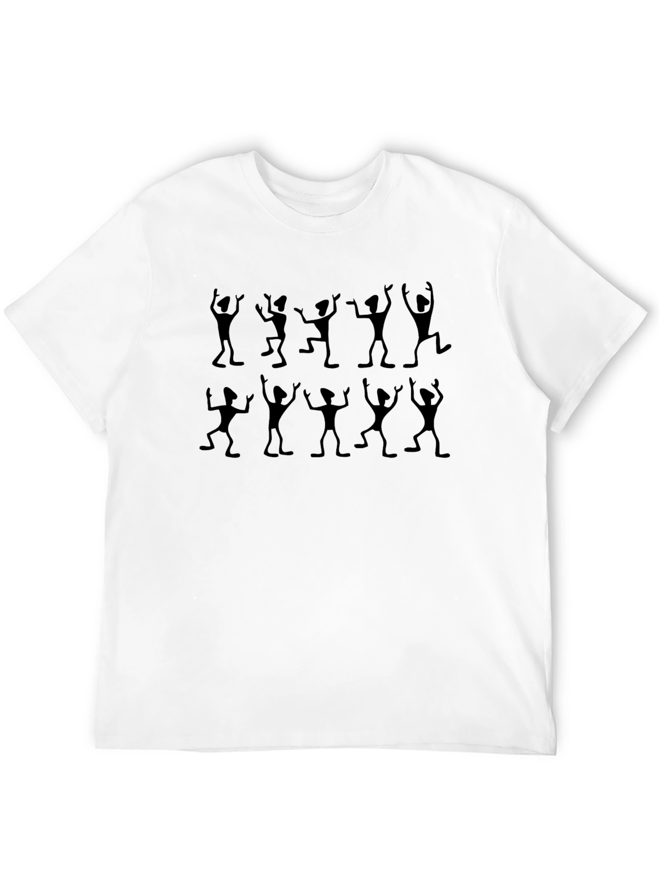 Dancing Figures Black Graphic Tee