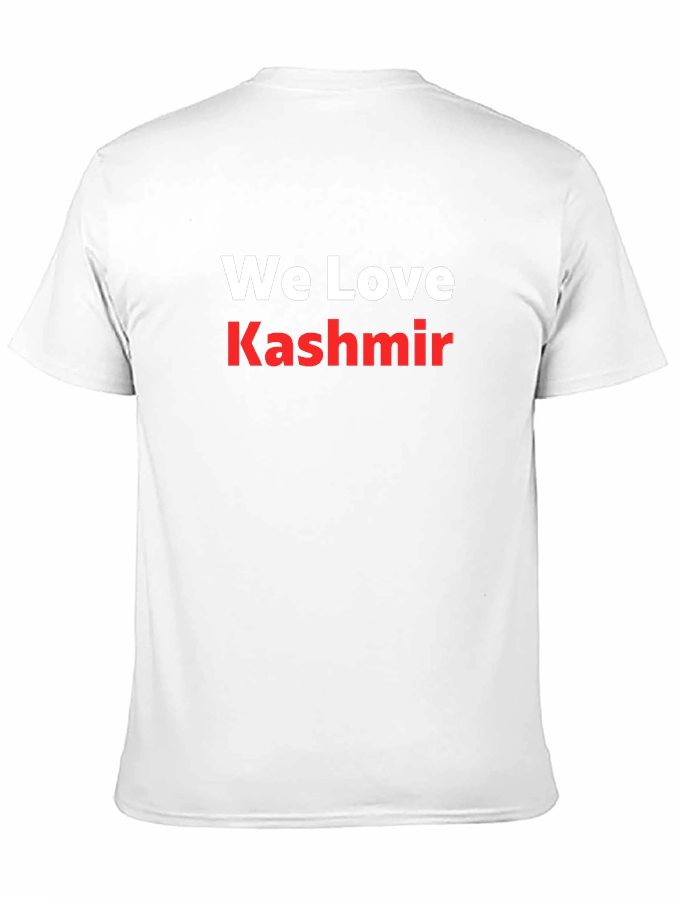 We Love Kashmir Graphic Tee - Black Cotton T-Shirt