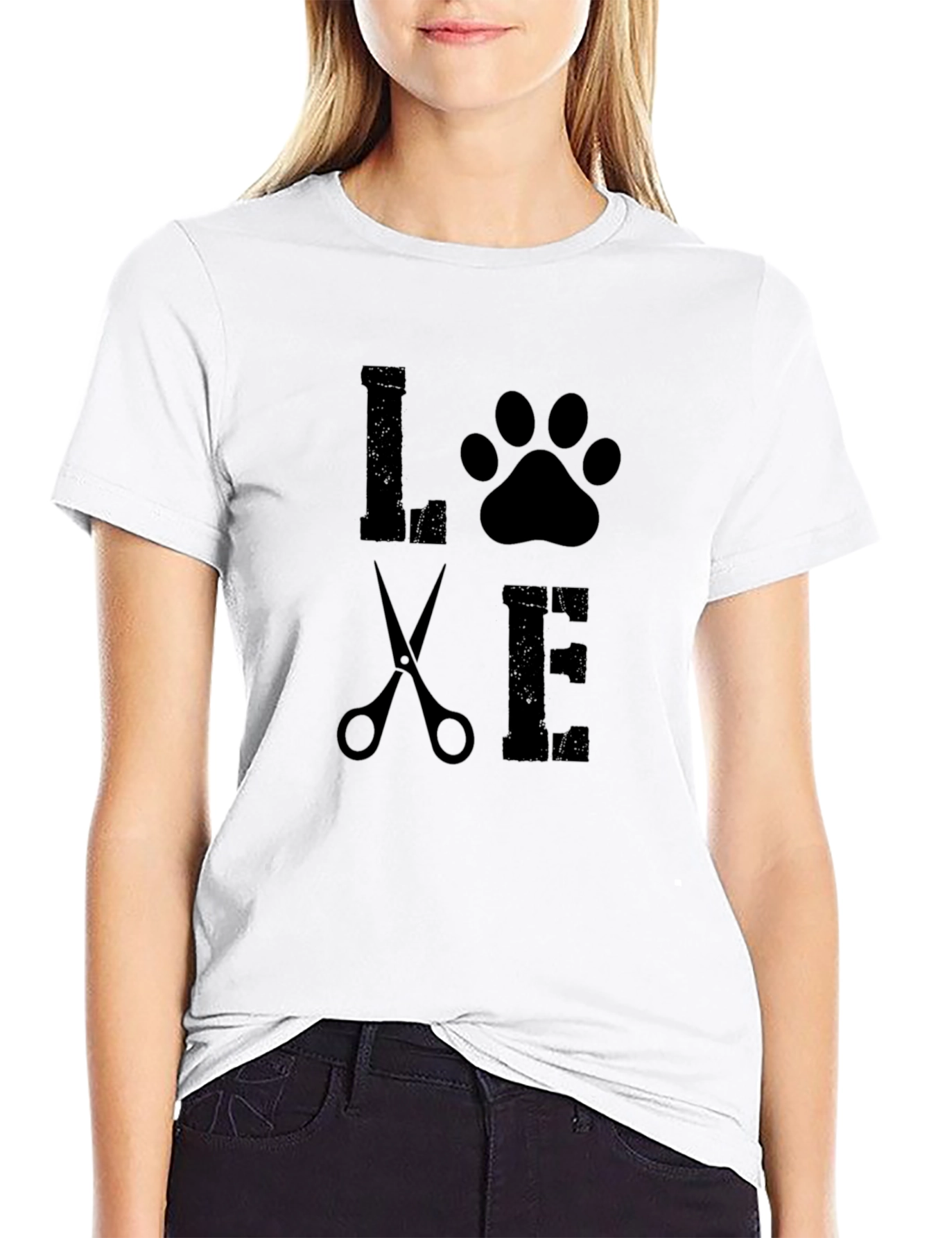 Love Pet Grooming Black T-Shirt