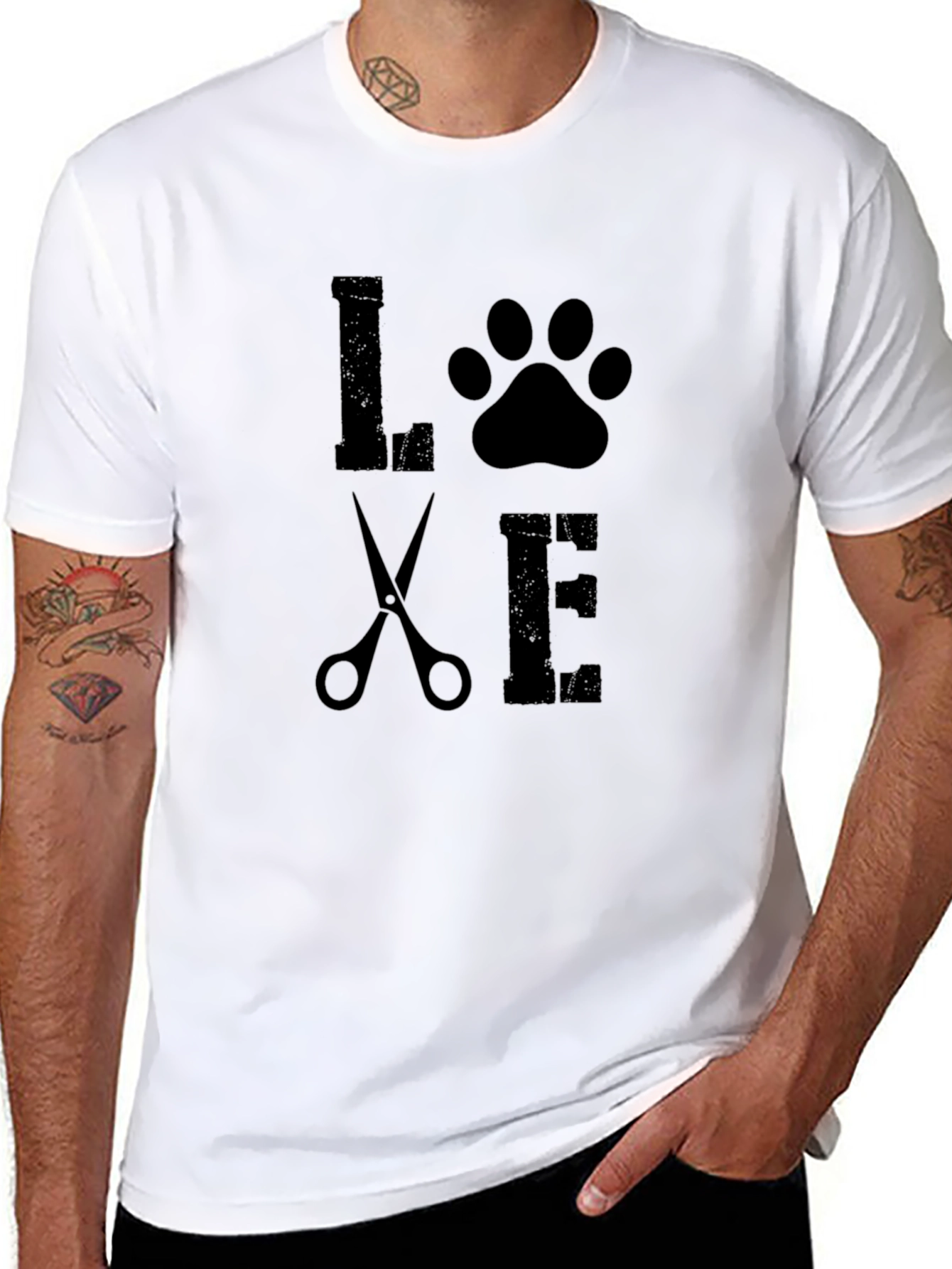 Love Pet Grooming Black T-Shirt