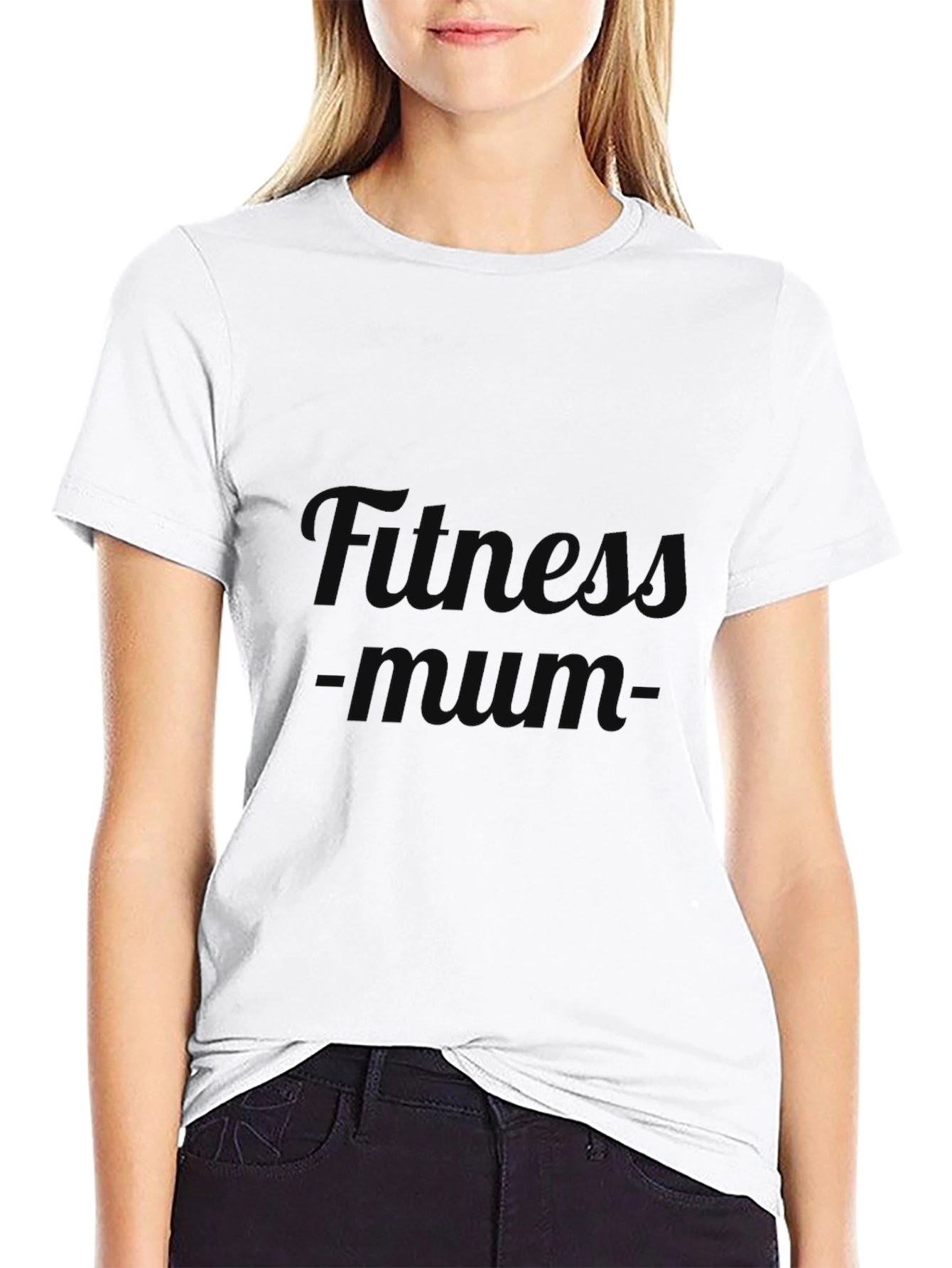 Fitness Mum Black T-Shirt