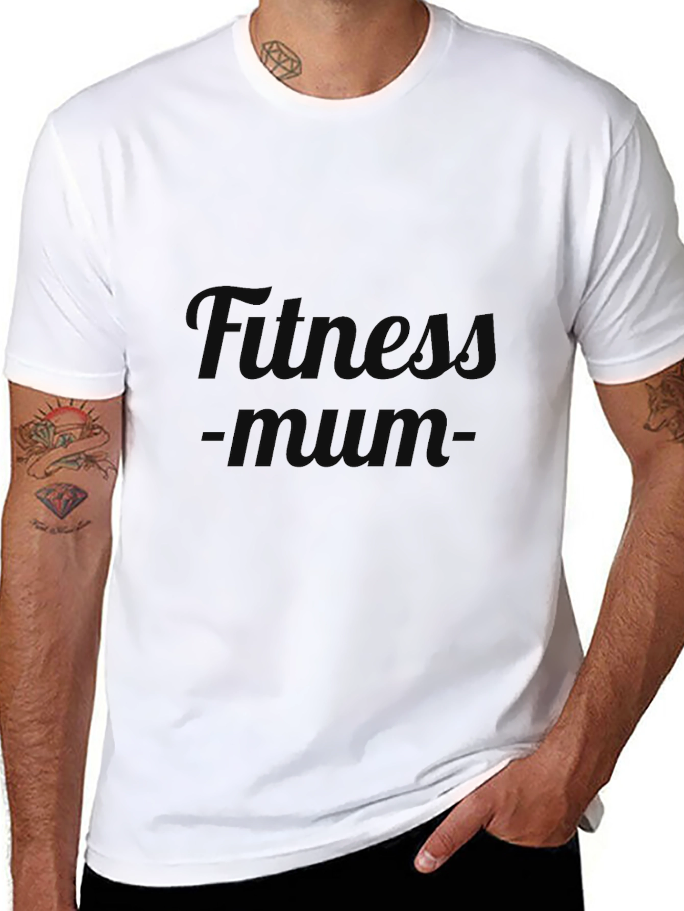 Fitness Mum Black T-Shirt