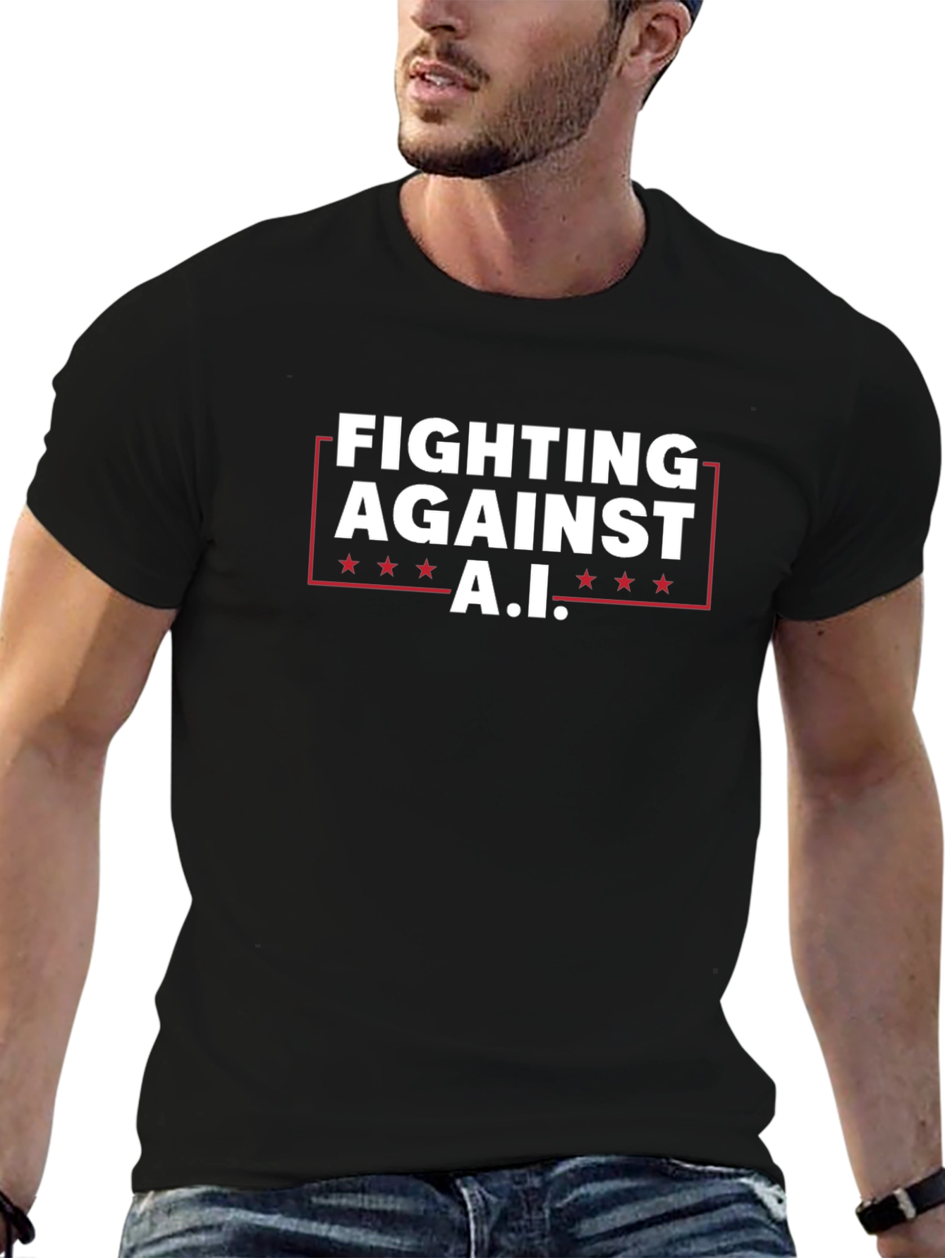 Fighting Against A.I. Graphic T-Shirt
