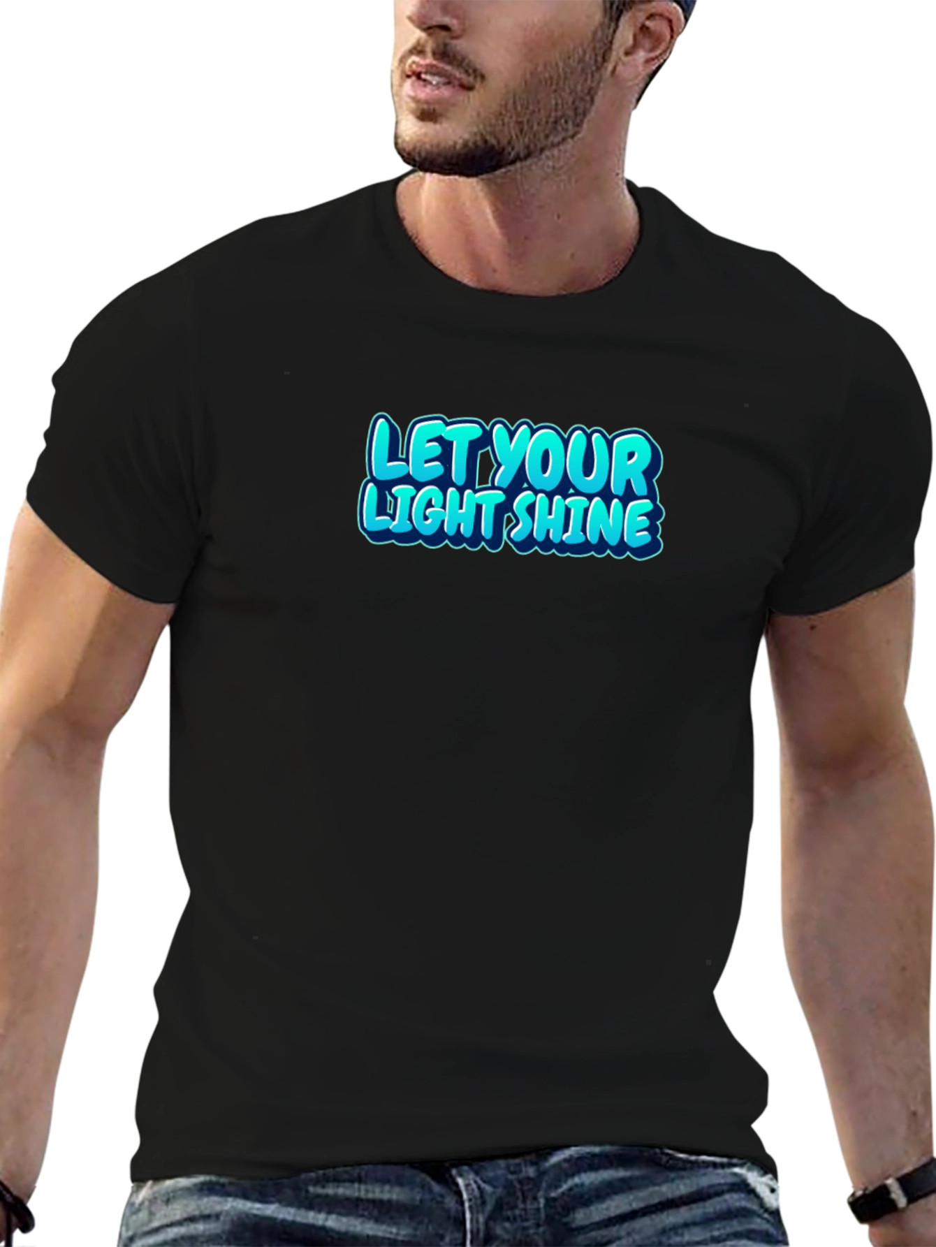 Let Your Light Shine Black T-Shirt