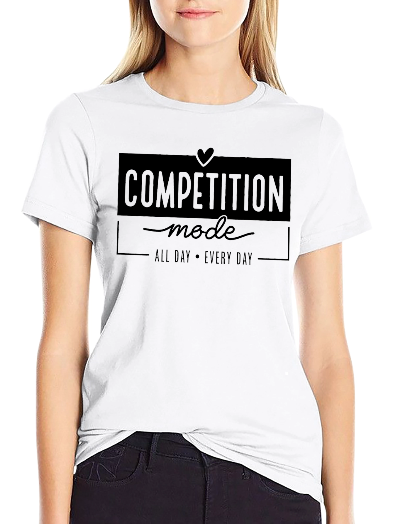 Competition Mode Black Graphic T-Shirt