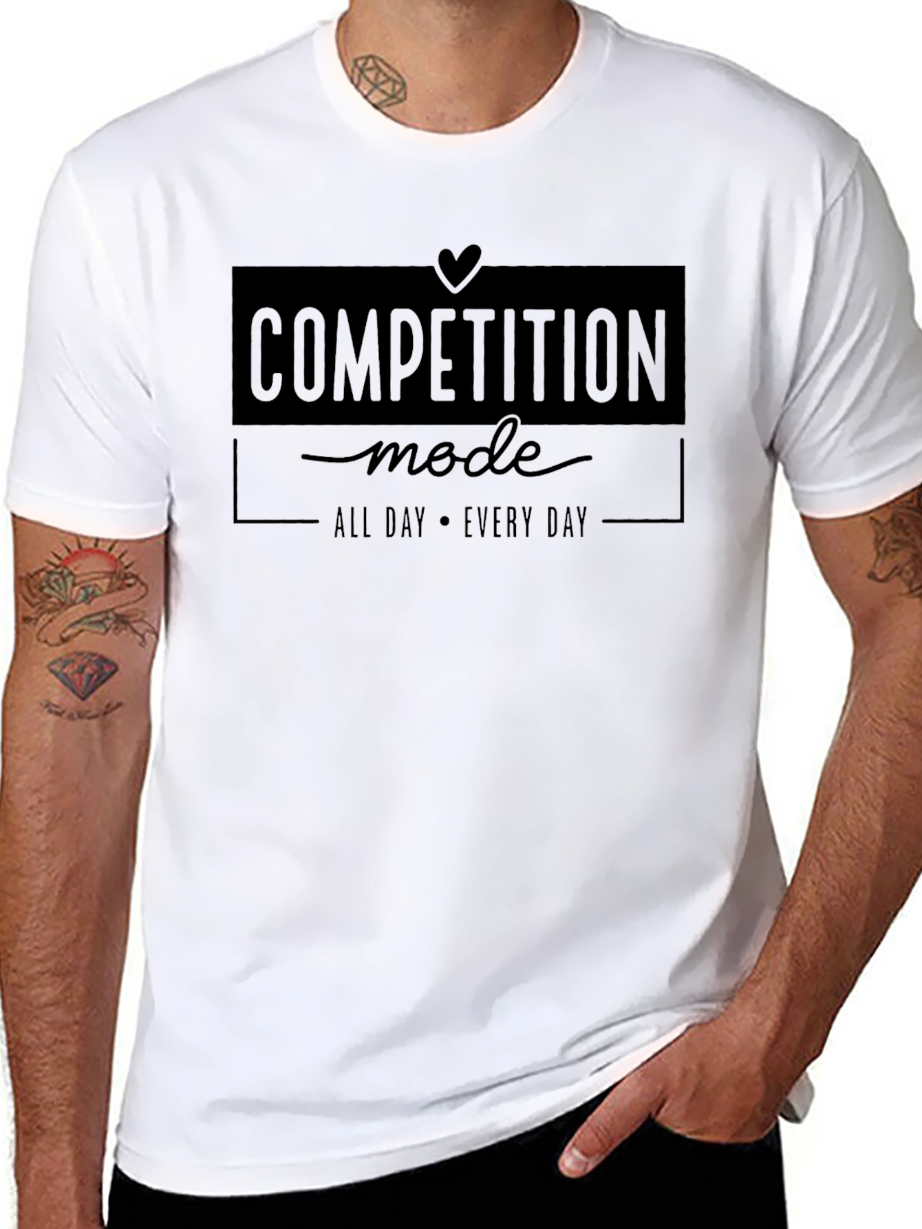 Competition Mode Black Graphic T-Shirt