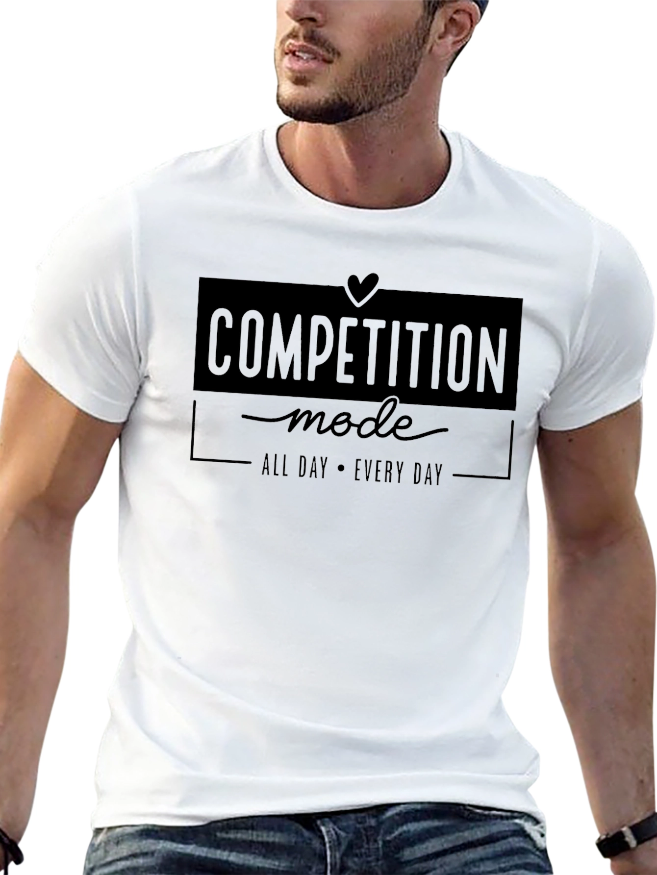 Competition Mode Black Graphic T-Shirt