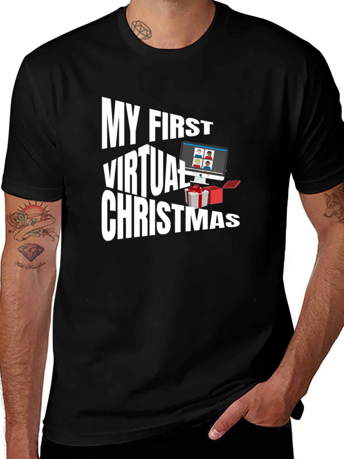 My First Virtual Christmas Graphic T-Shirt