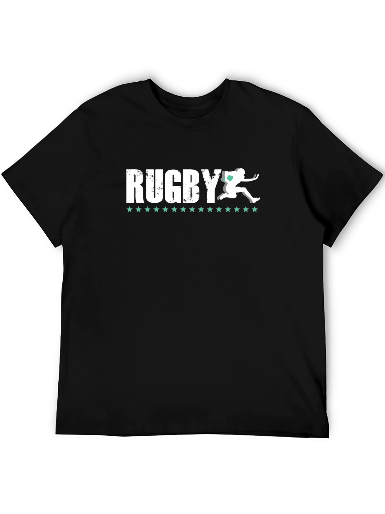 Rugby Graphic T-Shirt - Athlete Silhouette