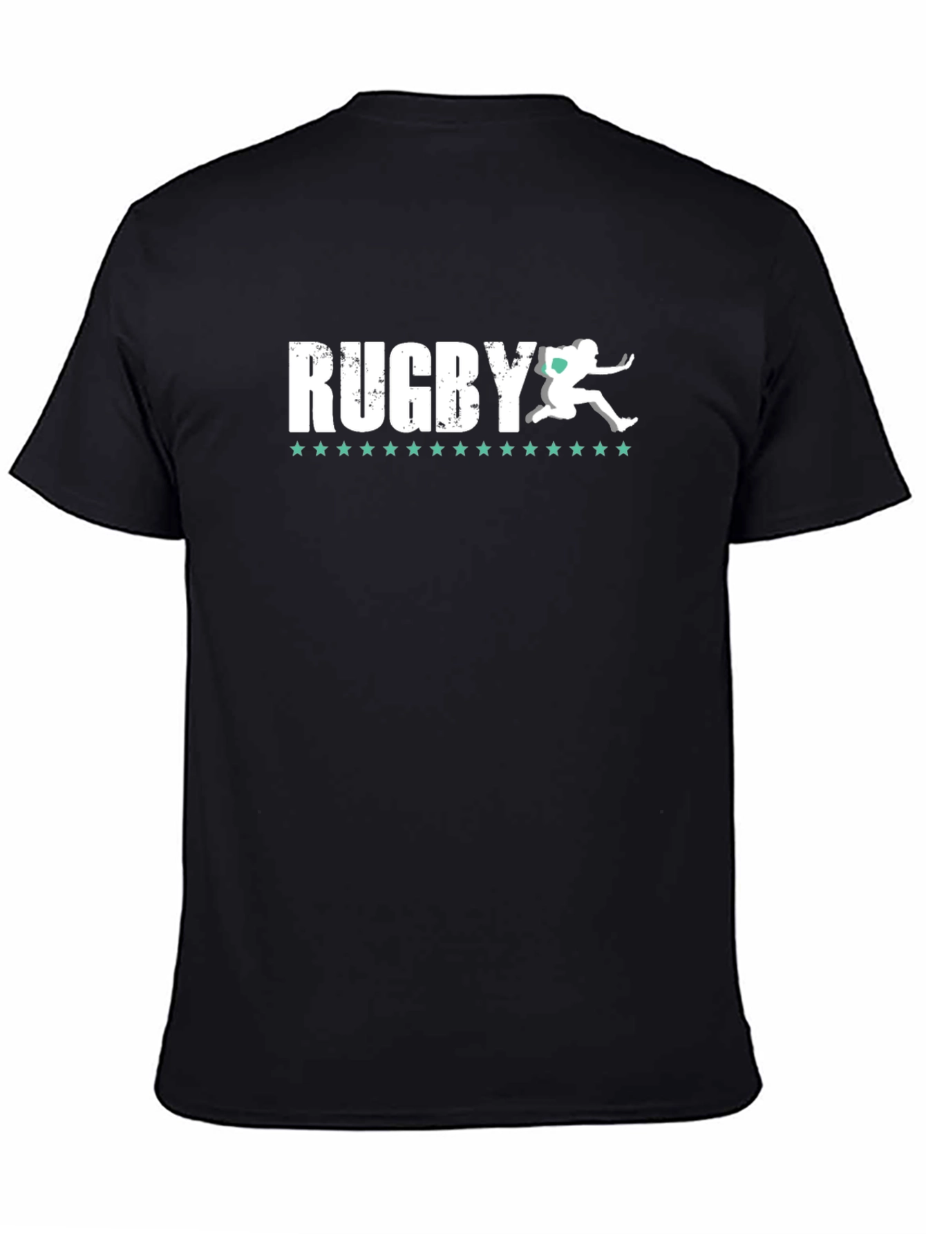 Rugby Graphic T-Shirt - Athlete Silhouette
