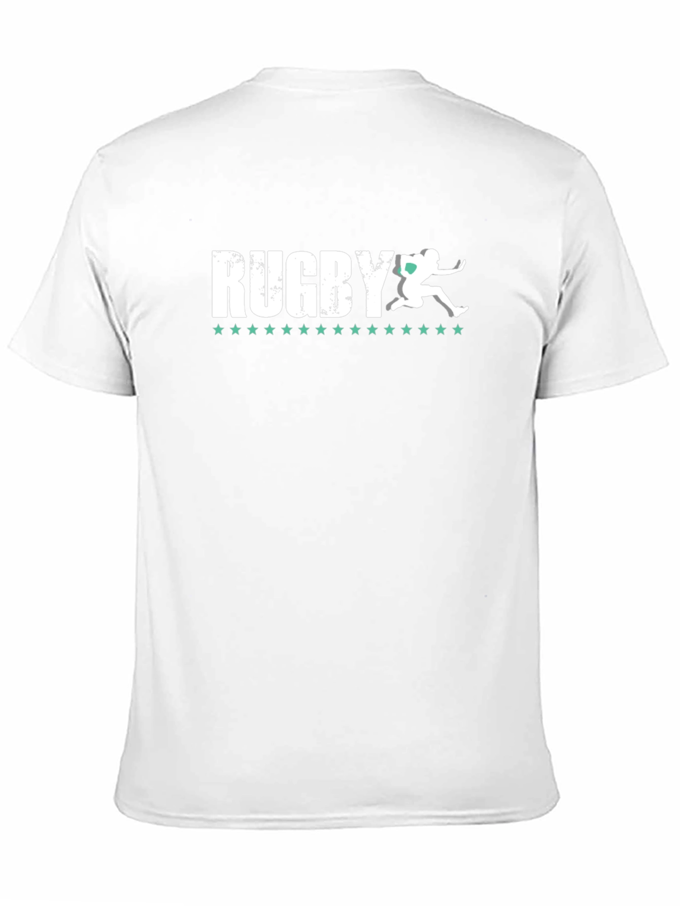 Rugby Graphic T-Shirt - Athlete Silhouette