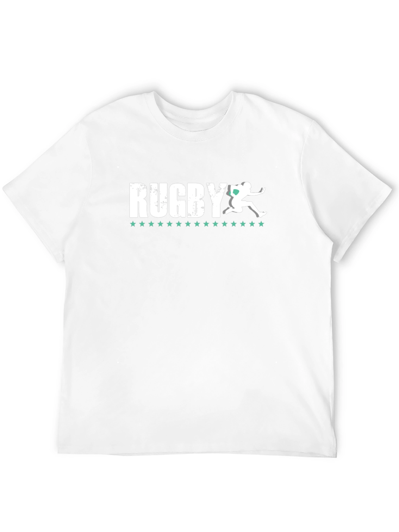 Rugby Graphic T-Shirt - Athlete Silhouette