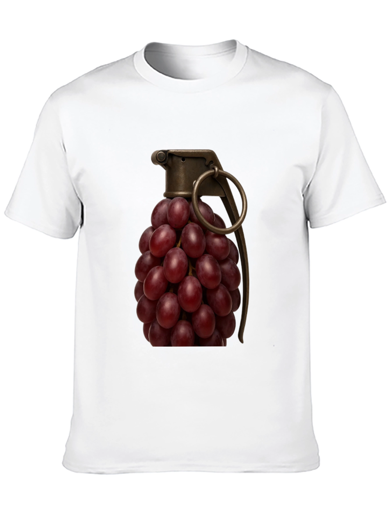 Grape Grenade T-Shirt - Funny Fruit Pun Tee