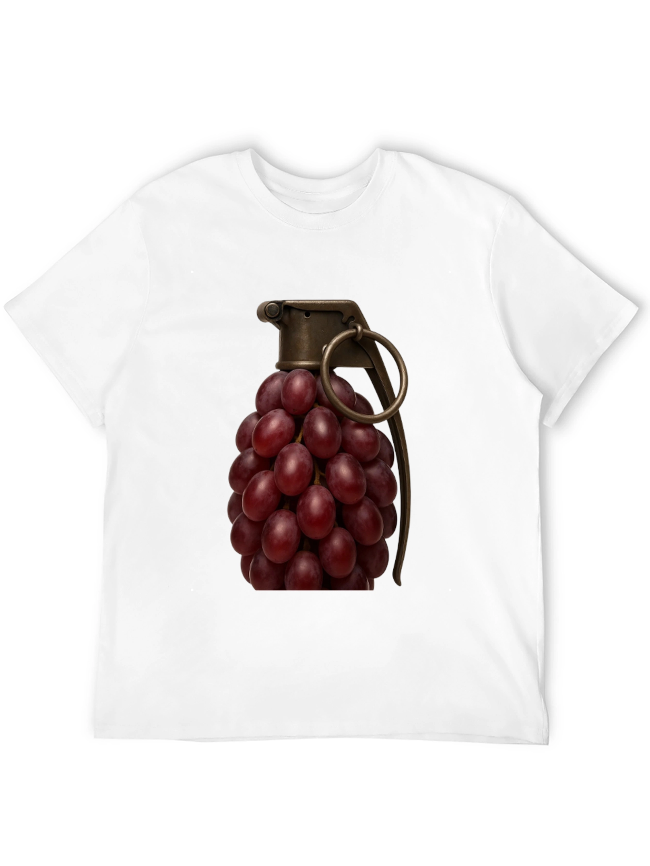 Grape Grenade T-Shirt - Funny Fruit Pun Tee