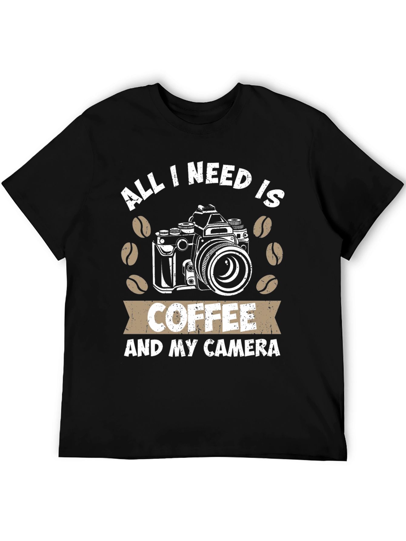 Coffee and Camera T-Shirt - Photography Lover Tee