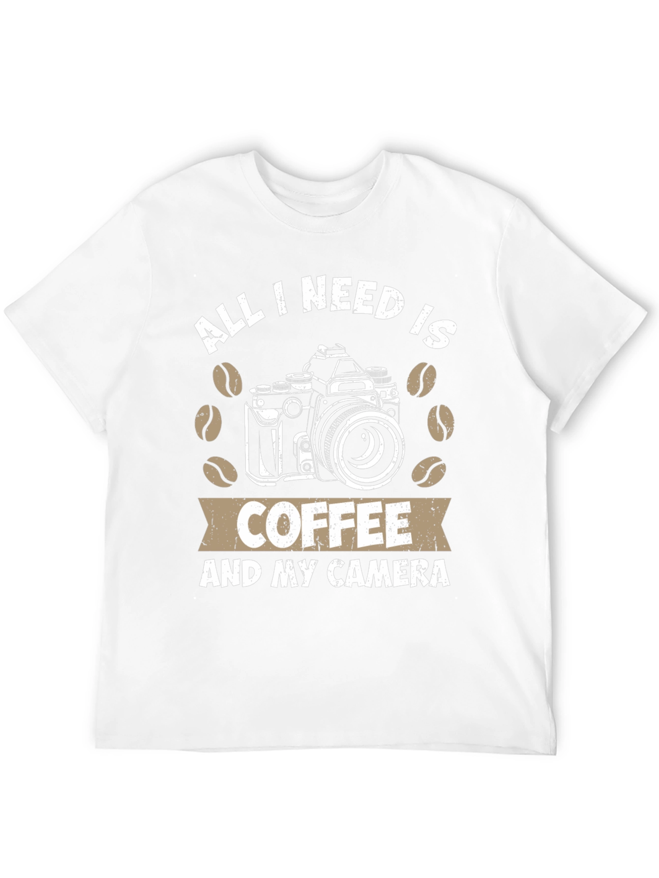 Coffee and Camera T-Shirt - Photography Lover Tee