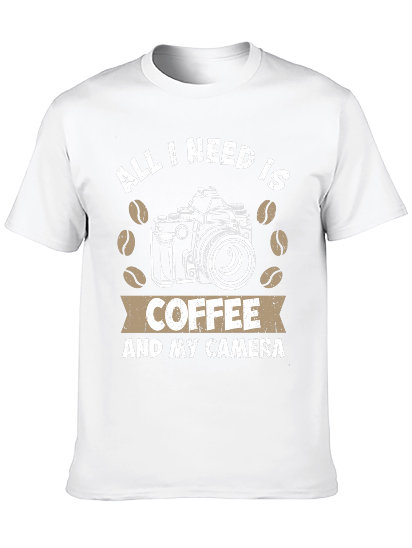 Coffee and Camera T-Shirt - Photography Lover Tee