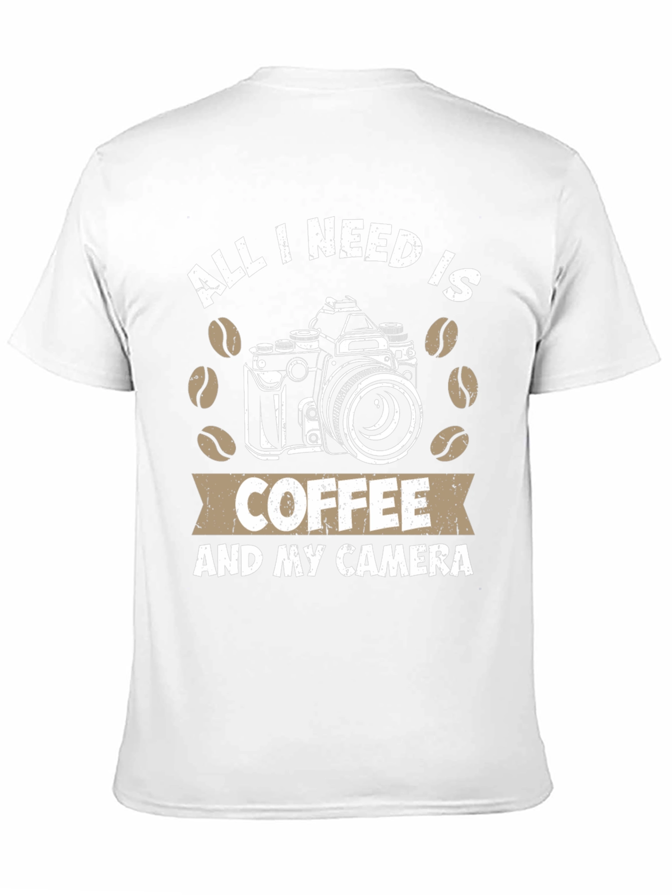 Coffee and Camera T-Shirt - Photography Lover Tee