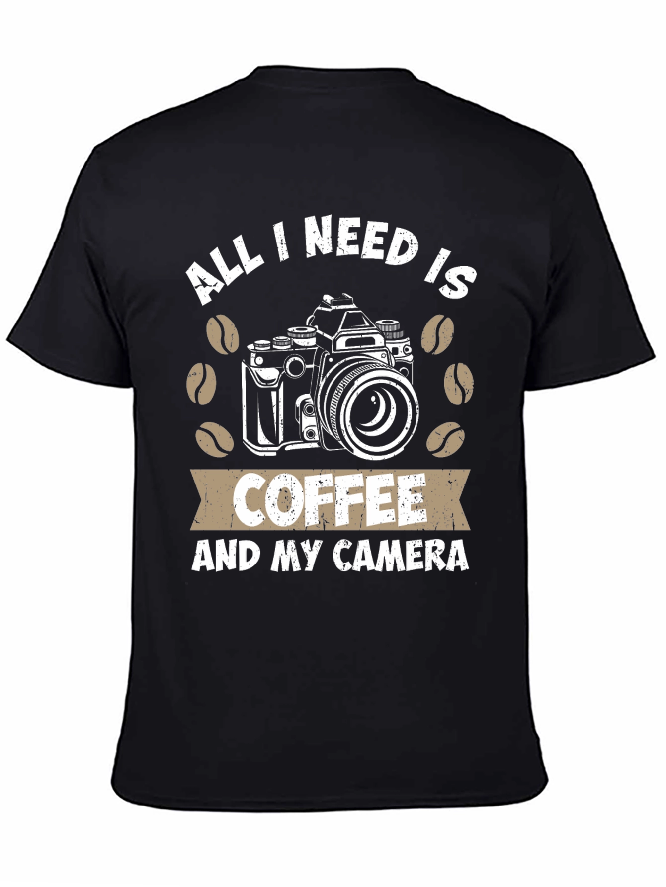 Coffee and Camera T-Shirt - Photography Lover Tee