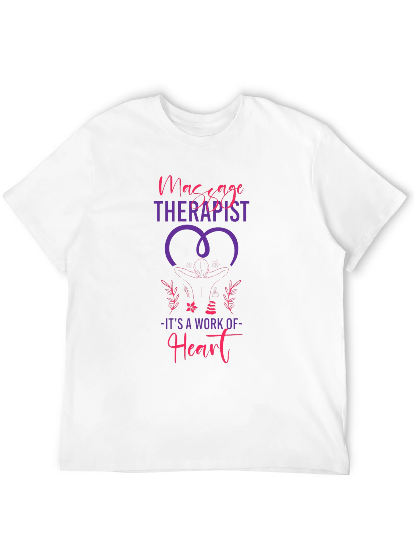 Massage Therapist Heart Work T-Shirt