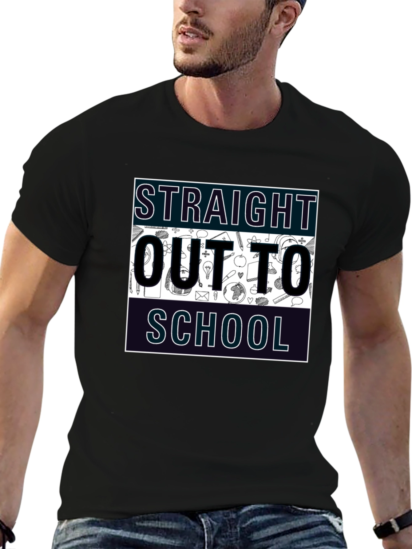 Straight Outta School Graphic Tee - Graduation Gift