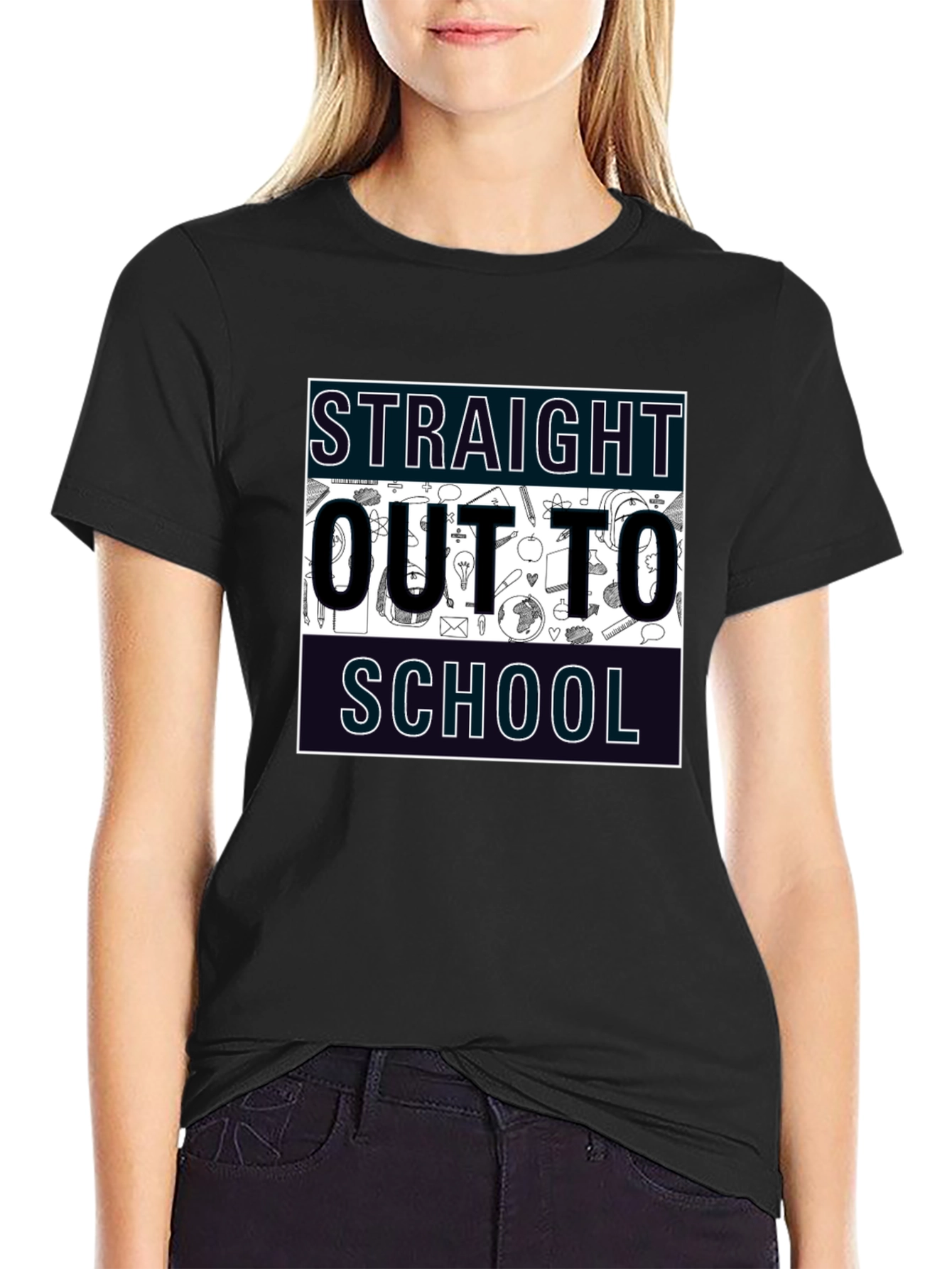 Straight Outta School Graphic Tee - Graduation Gift