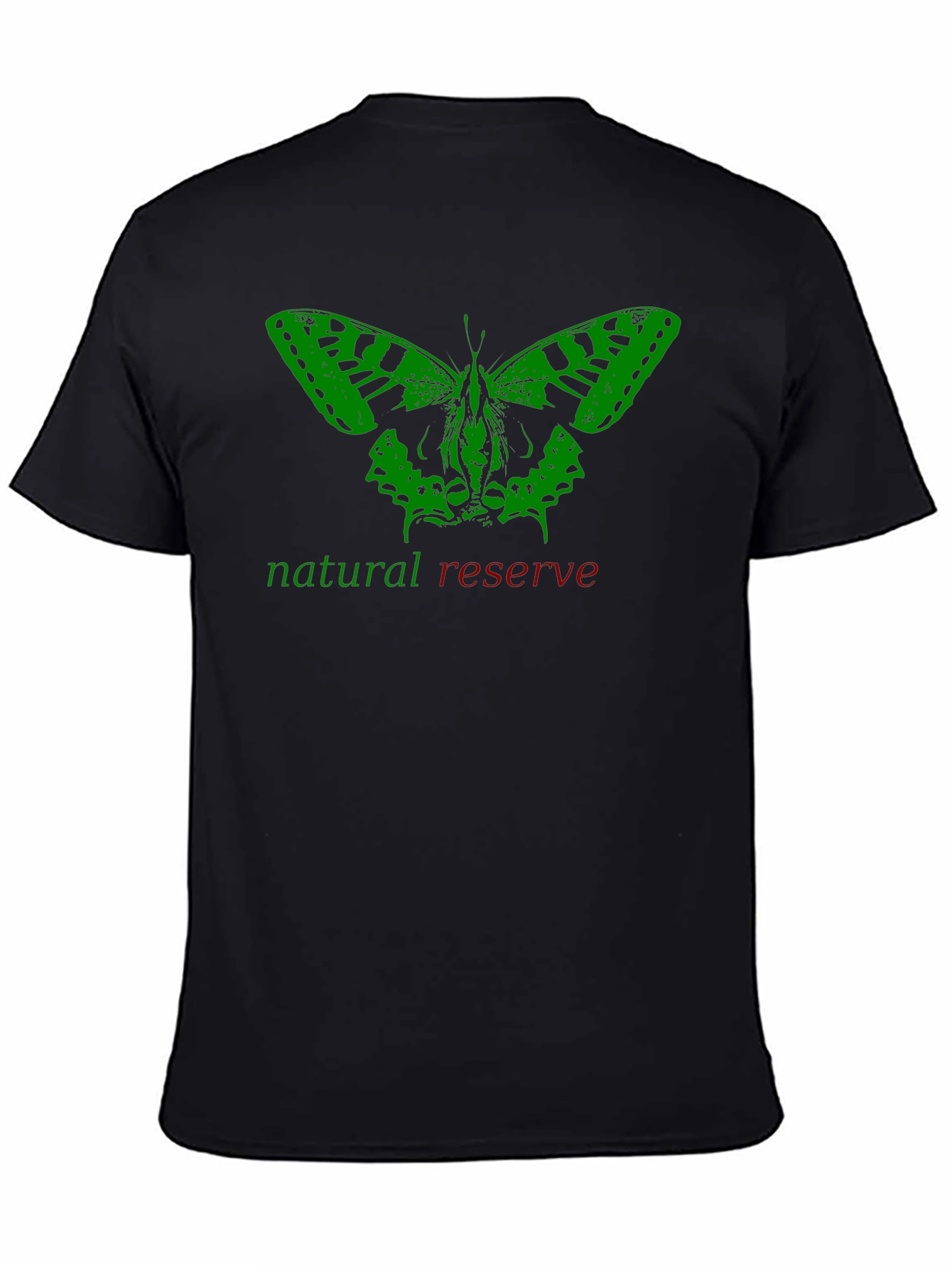 Nature Reserve Butterfly Graphic Tee - Black