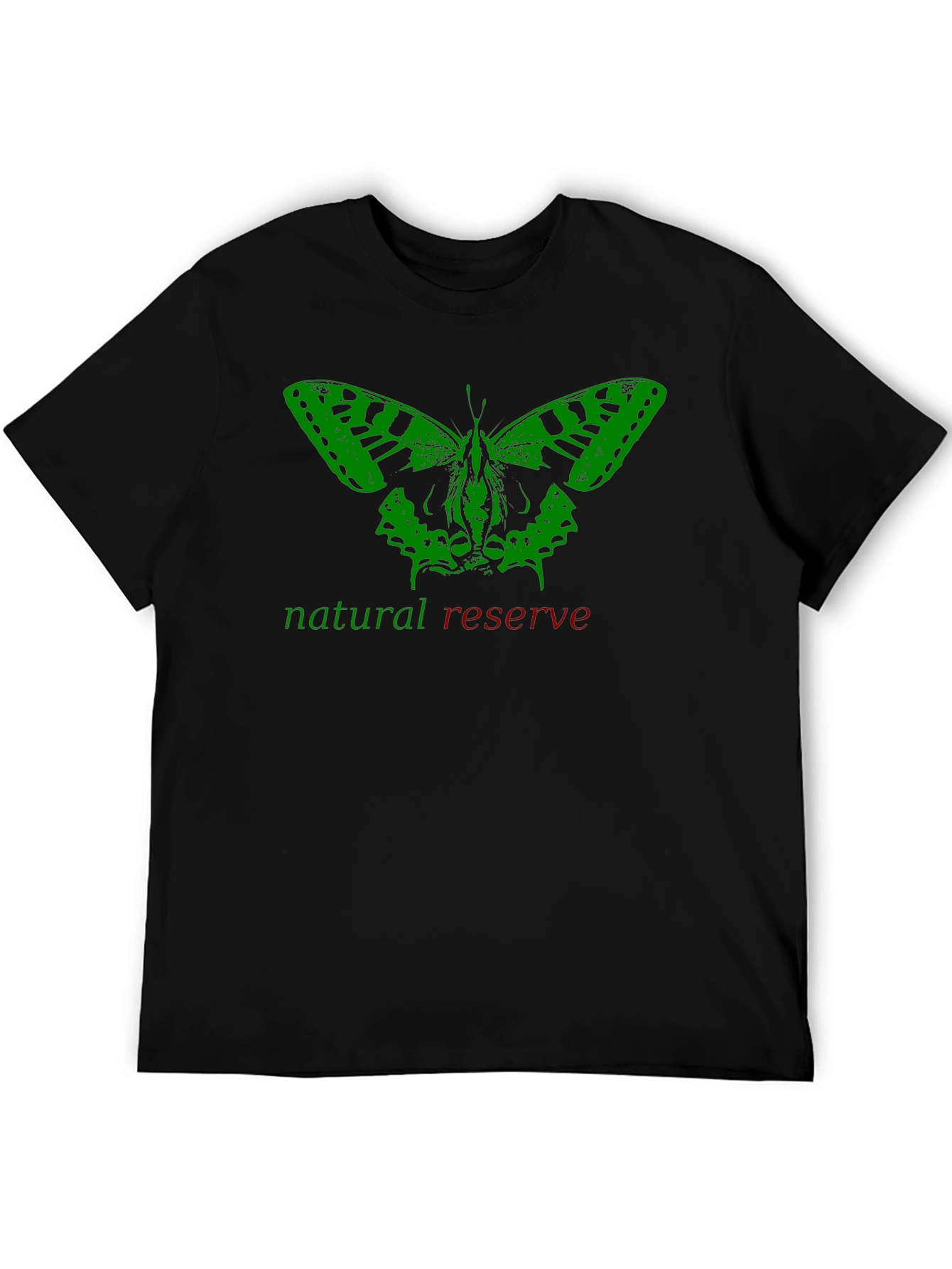 Nature Reserve Butterfly Graphic Tee - Black